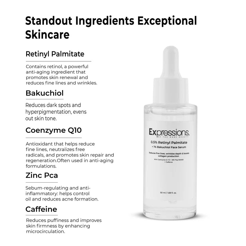 Retinyl Palmitate + Bakuchiol Anti-Aging Face Serum